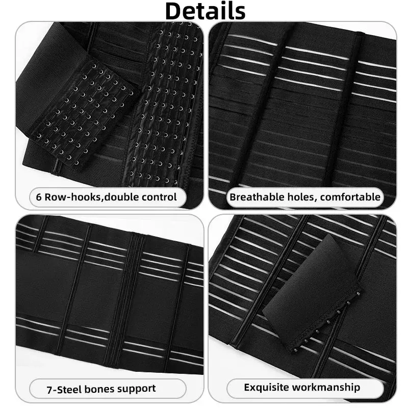 7 Boned Double Strap Waist Trainer