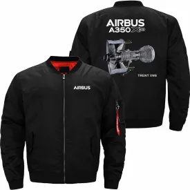 AIRBUS A350 XWB BOMBER FLIGHT AVIATOR JACKET