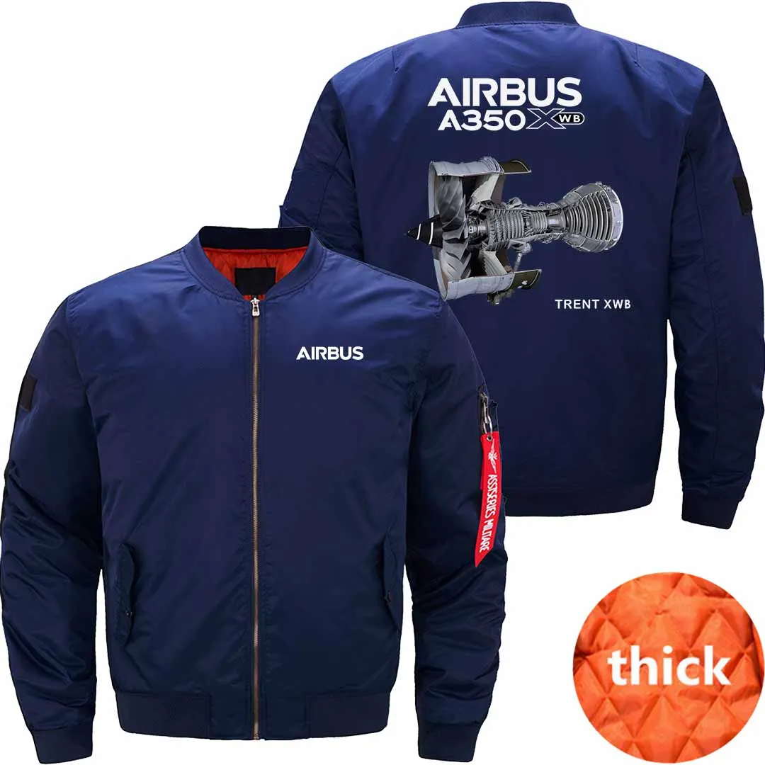 AIRBUS A350 XWB BOMBER FLIGHT AVIATOR JACKET