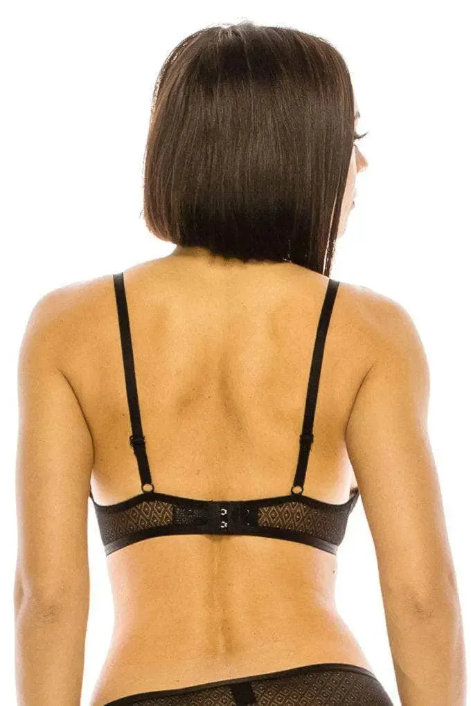 Blue Zone Planet |  Black Lace Triangle Bralette