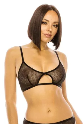 Blue Zone Planet |  Black Lace Triangle Bralette