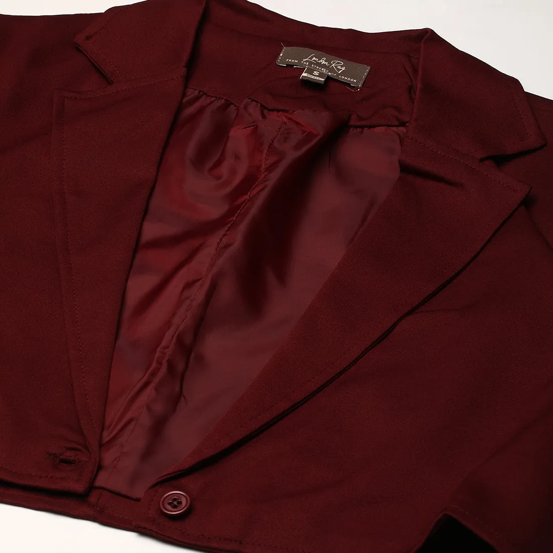 Cropped Tailored Blazer