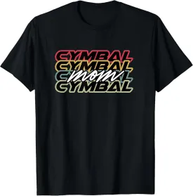 Cymbal Mom Player Retro Vintage Style 70s 80s 90s T-Shirt