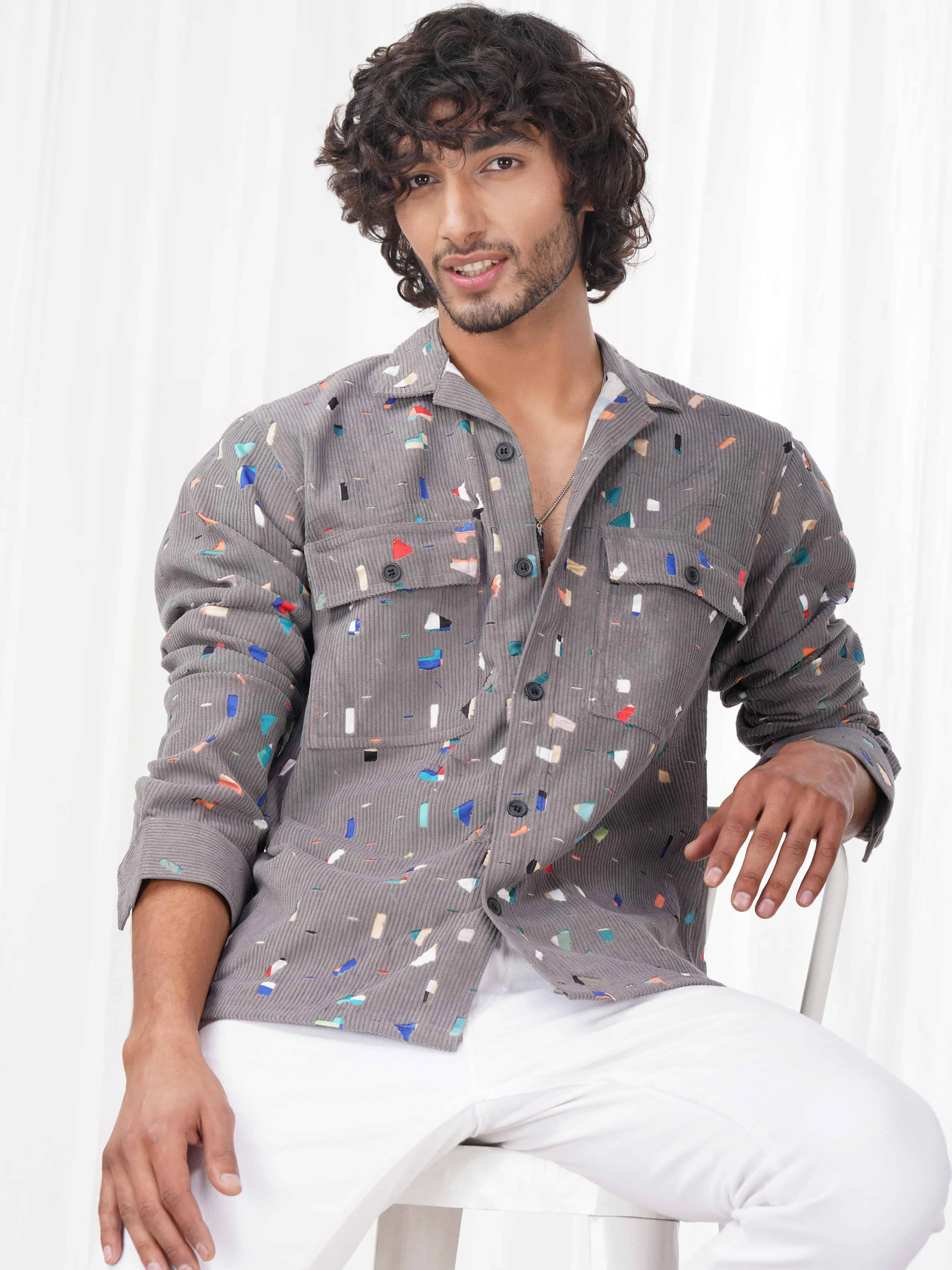 Grey Imported Premium Shirt for Men's