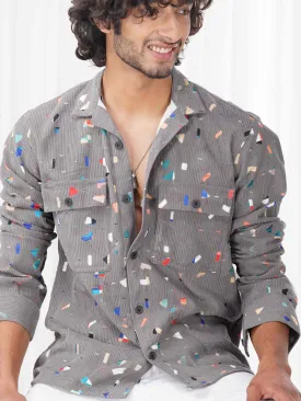Grey Imported Premium Shirt for Men's
