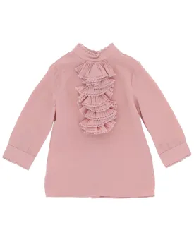 Gucci Ruffled Silk-Blend Blouse