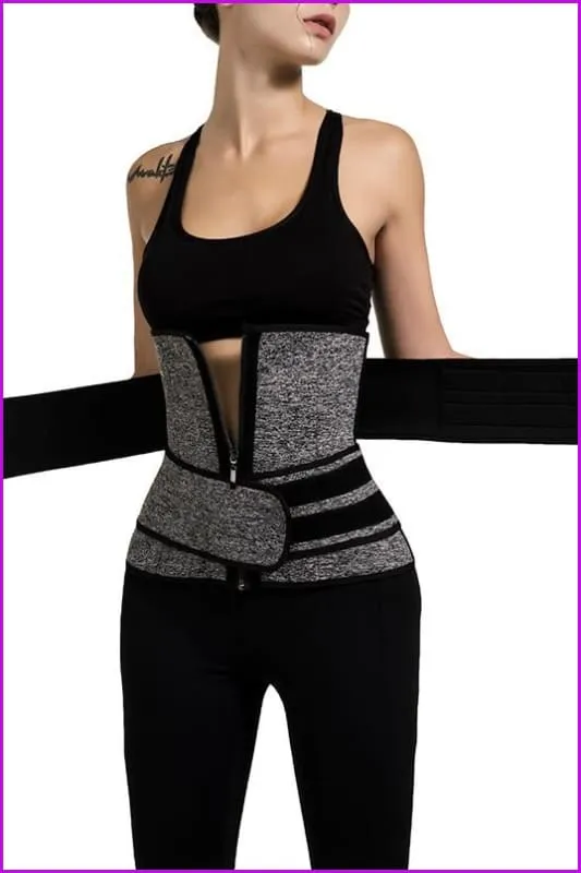 High Quality Sauna Waist Trainer Corset Sweat Waist Trainer Belt S-3XL