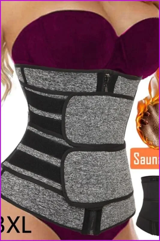 High Quality Sauna Waist Trainer Corset Sweat Waist Trainer Belt S-3XL