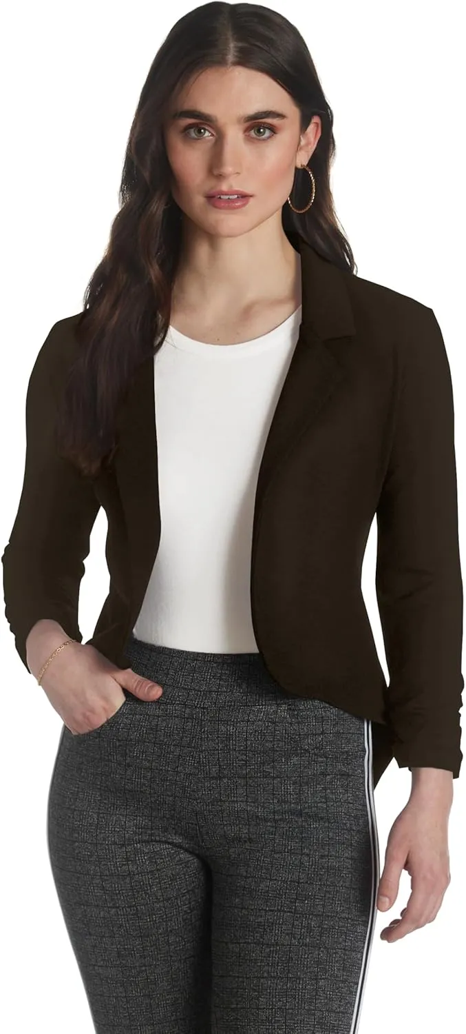 Hybrid & Company Womens Casual Work High Low Blazer Jacket - JK45590