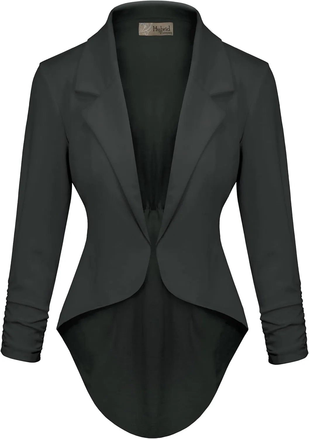 Hybrid & Company Womens Casual Work High Low Blazer Jacket - JK45590