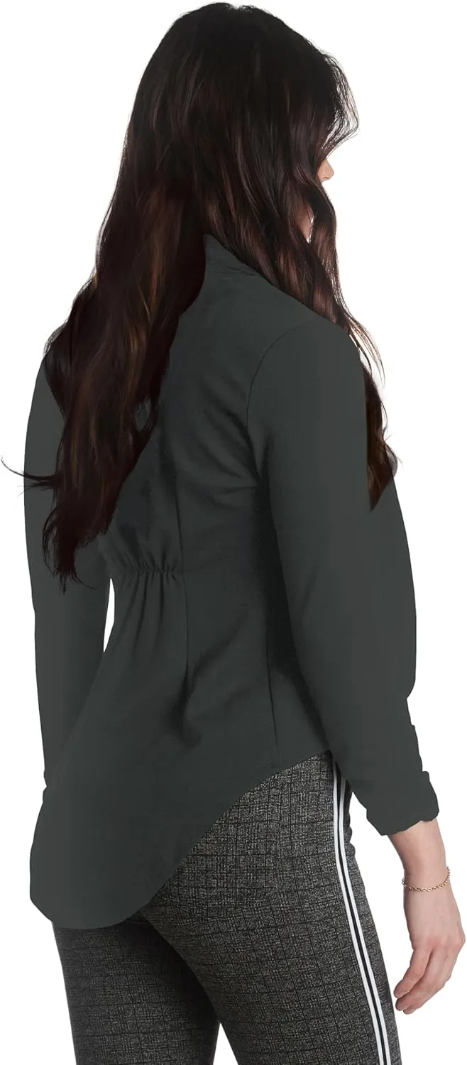Hybrid & Company Womens Casual Work High Low Blazer Jacket - JK45590