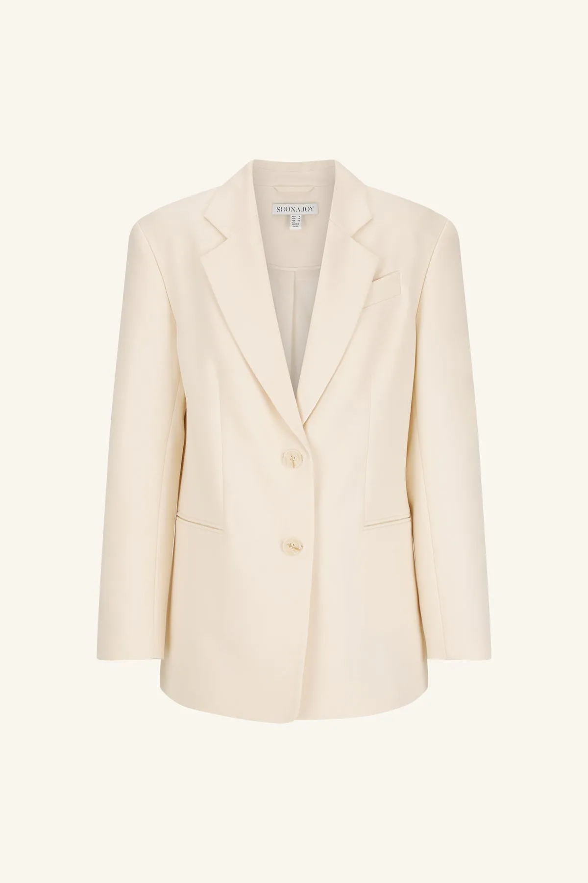 IRENA OVERSIZED TAILORED BLAZER - RICE