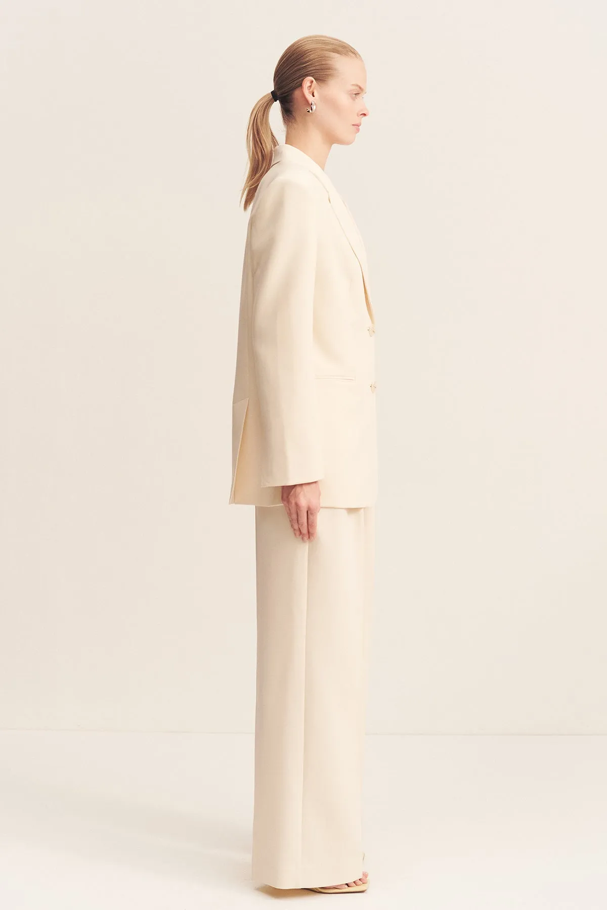 IRENA OVERSIZED TAILORED BLAZER - RICE