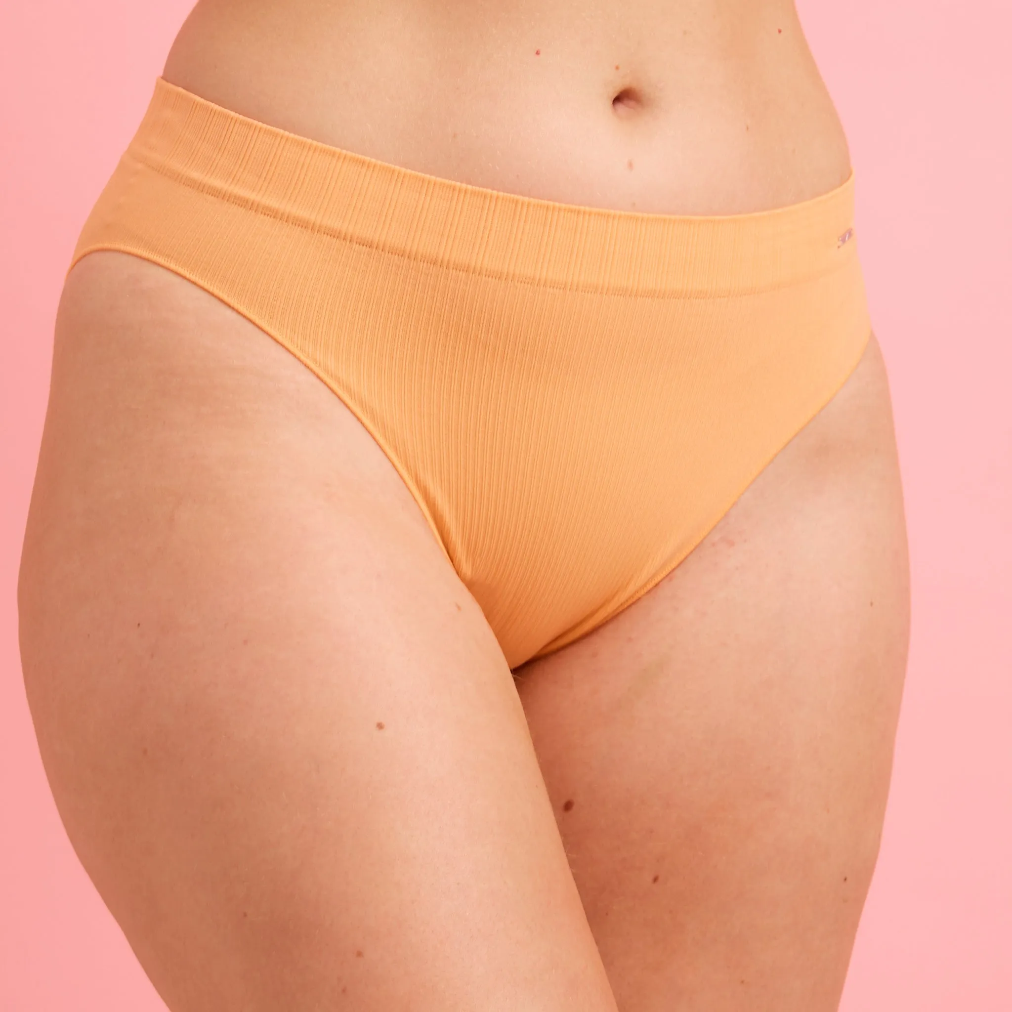 Ivy Seamfree High Cut Bikini Brief Tangerine
