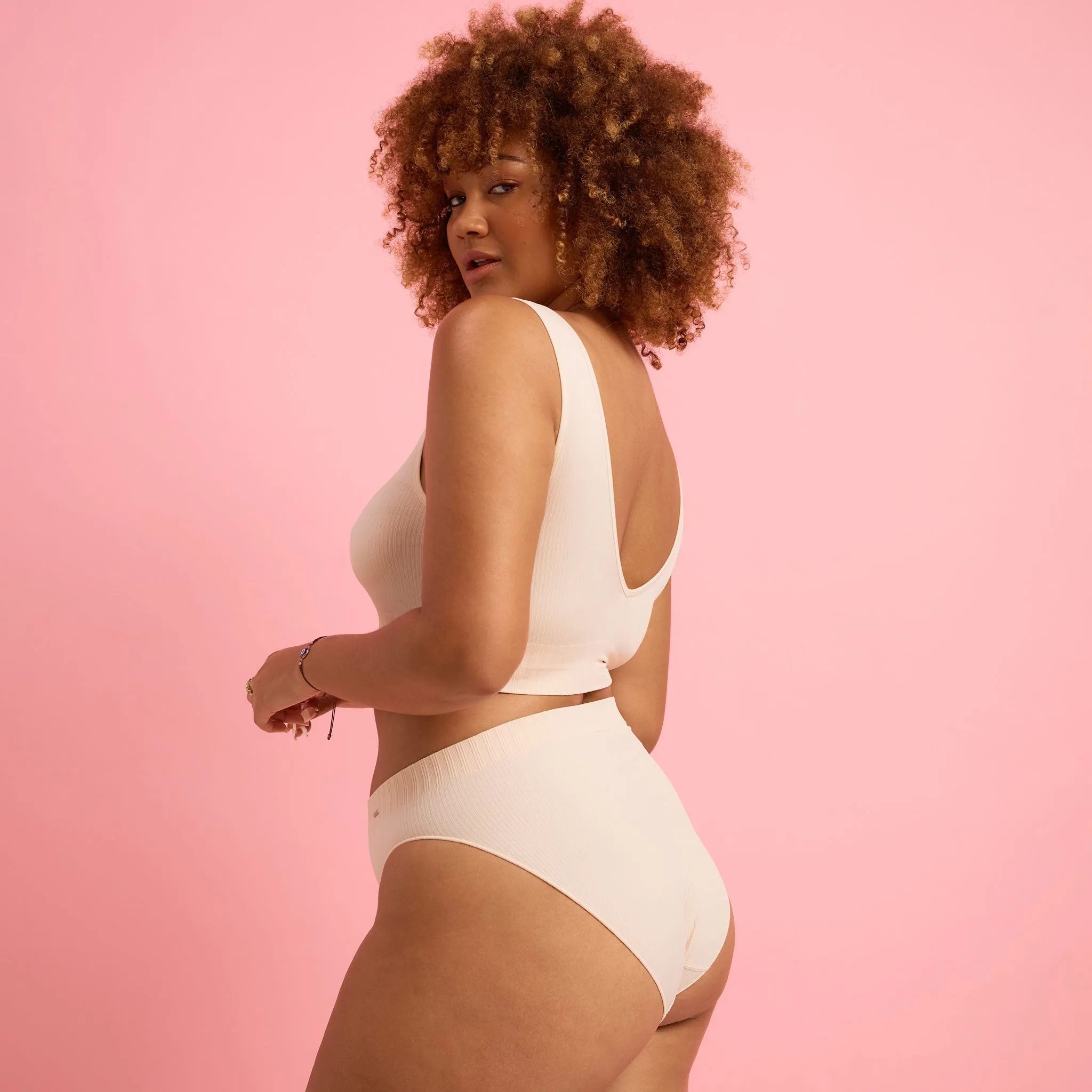 Ivy Seamfree High Cut Bikini Brief Taupe