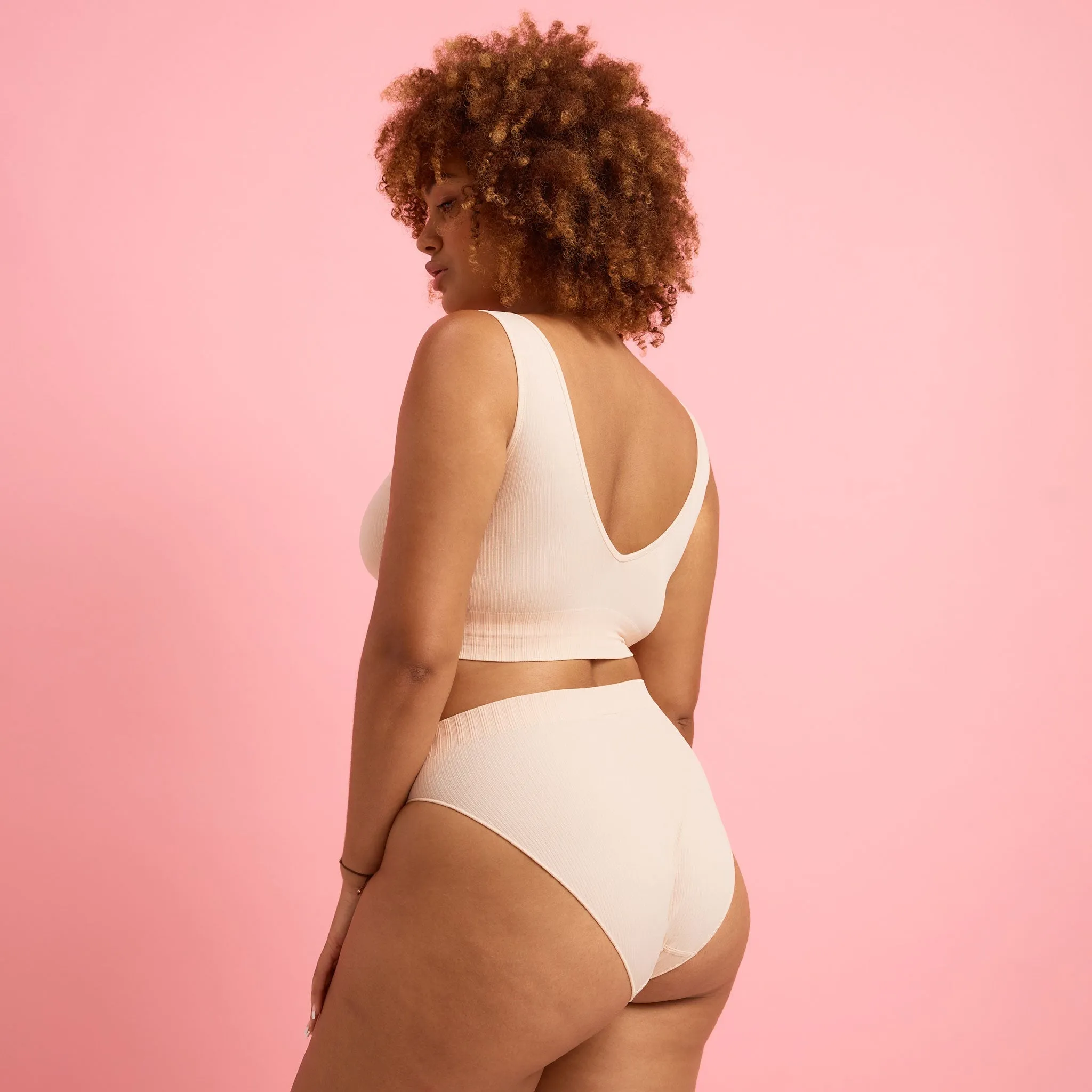 Ivy Seamfree High Cut Bikini Brief Taupe