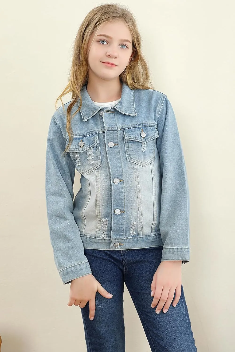 Joe Wenko Classic Kids Toddler Baby Boys & Girls Casual Outwear Denim Jacket