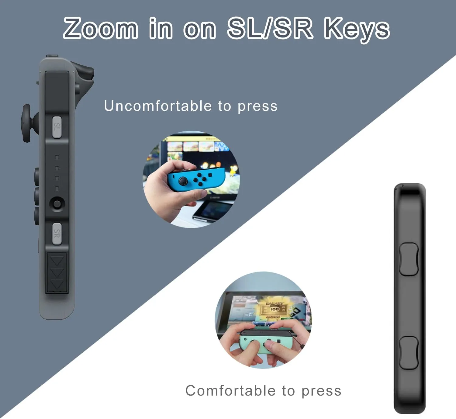 Lonxmovs 2 Pack Wrist Strap for Switch Joycon - Replacement Accessories for Joy con Straps (Black)