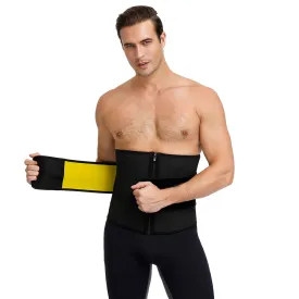 Men's Latex Wide Belt Waist Trainer For Weight Loss