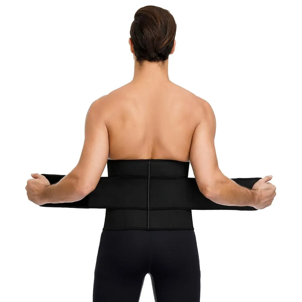 Men's Latex Wide Belt Waist Trainer For Weight Loss