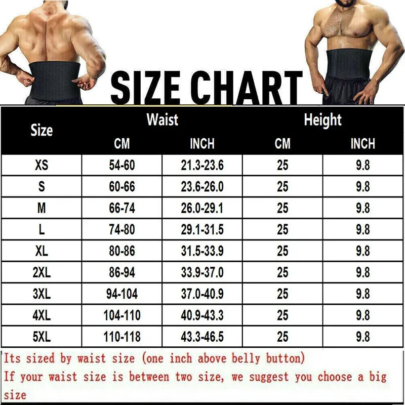 Men's Slimming Belt Waist Trainer: Adjustable Body Shaper for Tummy Control and Posture Enhancement