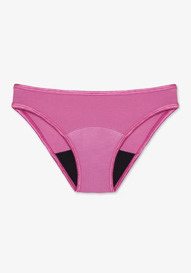 Pink Bikini Brief Period Pant - Moderate to Heavy Absorbency
