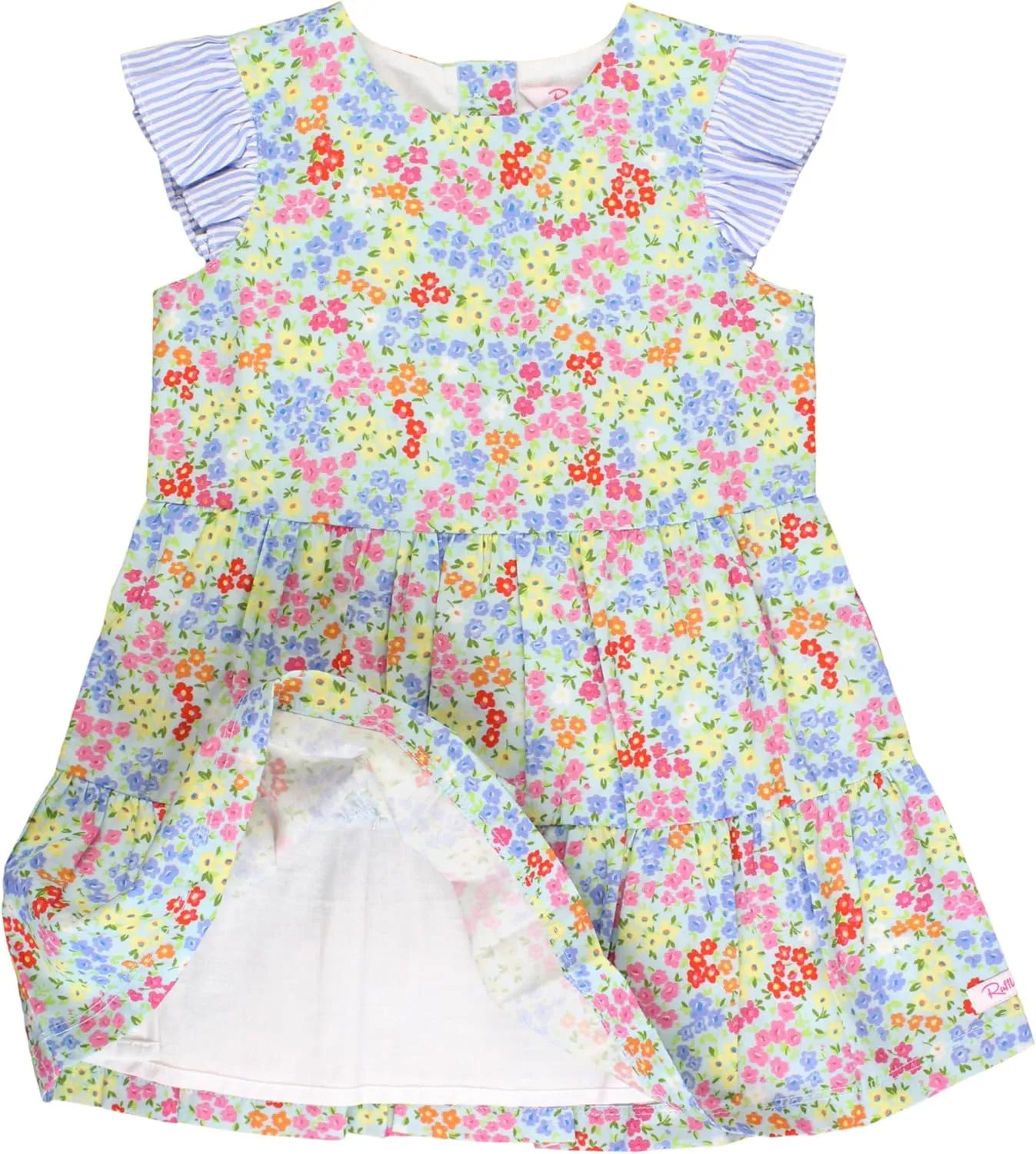 RuffleButts Baby/Toddler Girls Spring Summer Sleeveless Style Dress