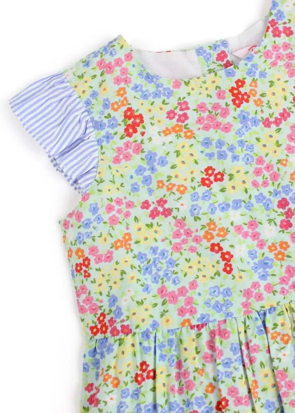 RuffleButts Baby/Toddler Girls Spring Summer Sleeveless Style Dress