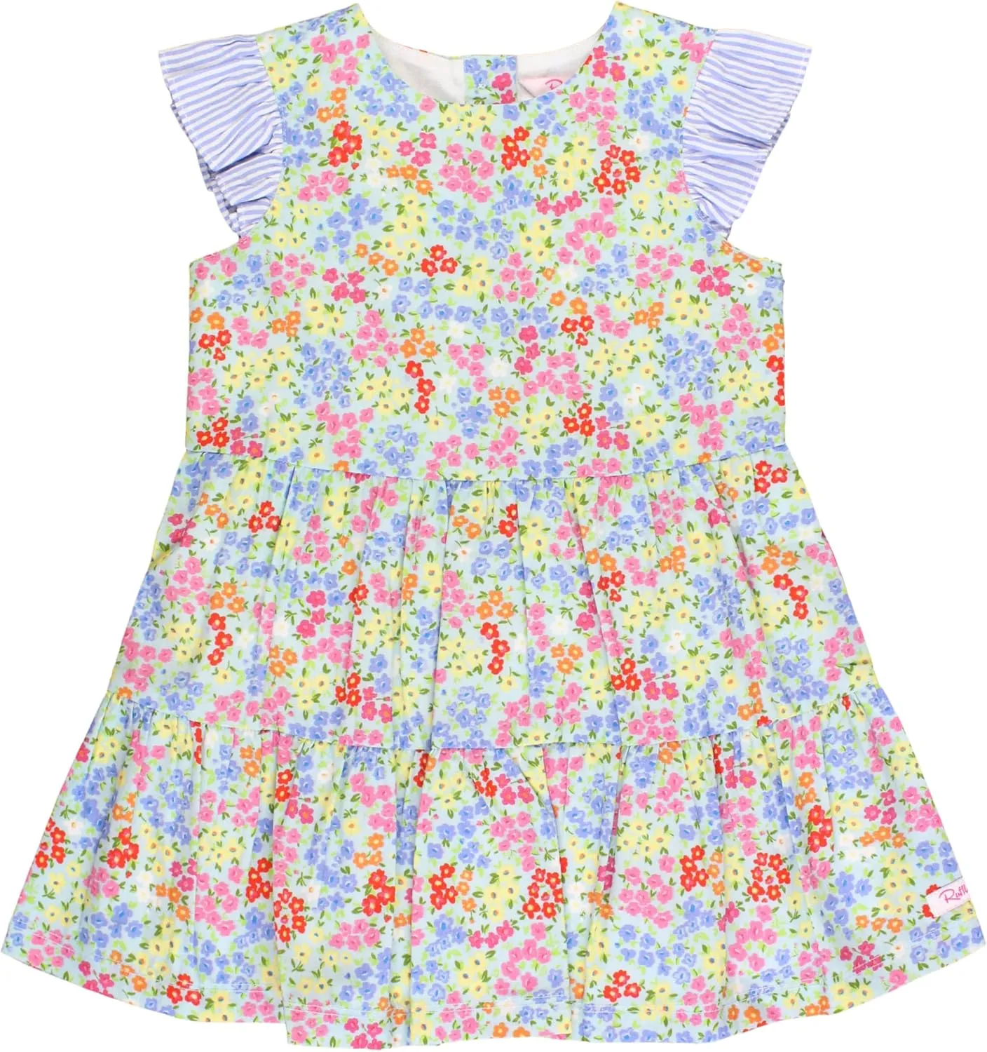 RuffleButts Baby/Toddler Girls Spring Summer Sleeveless Style Dress