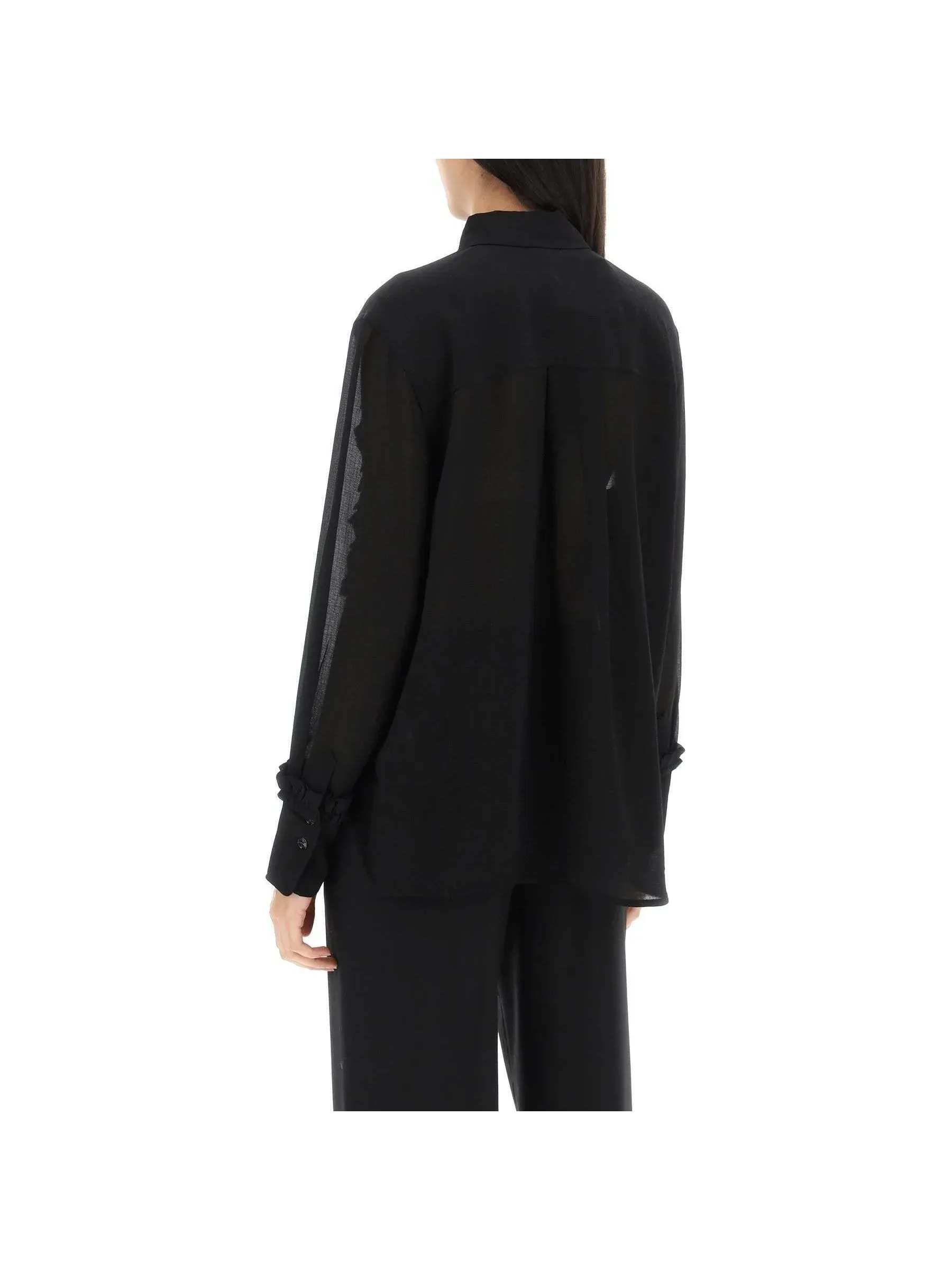 Ruffled Chiffon Blouse