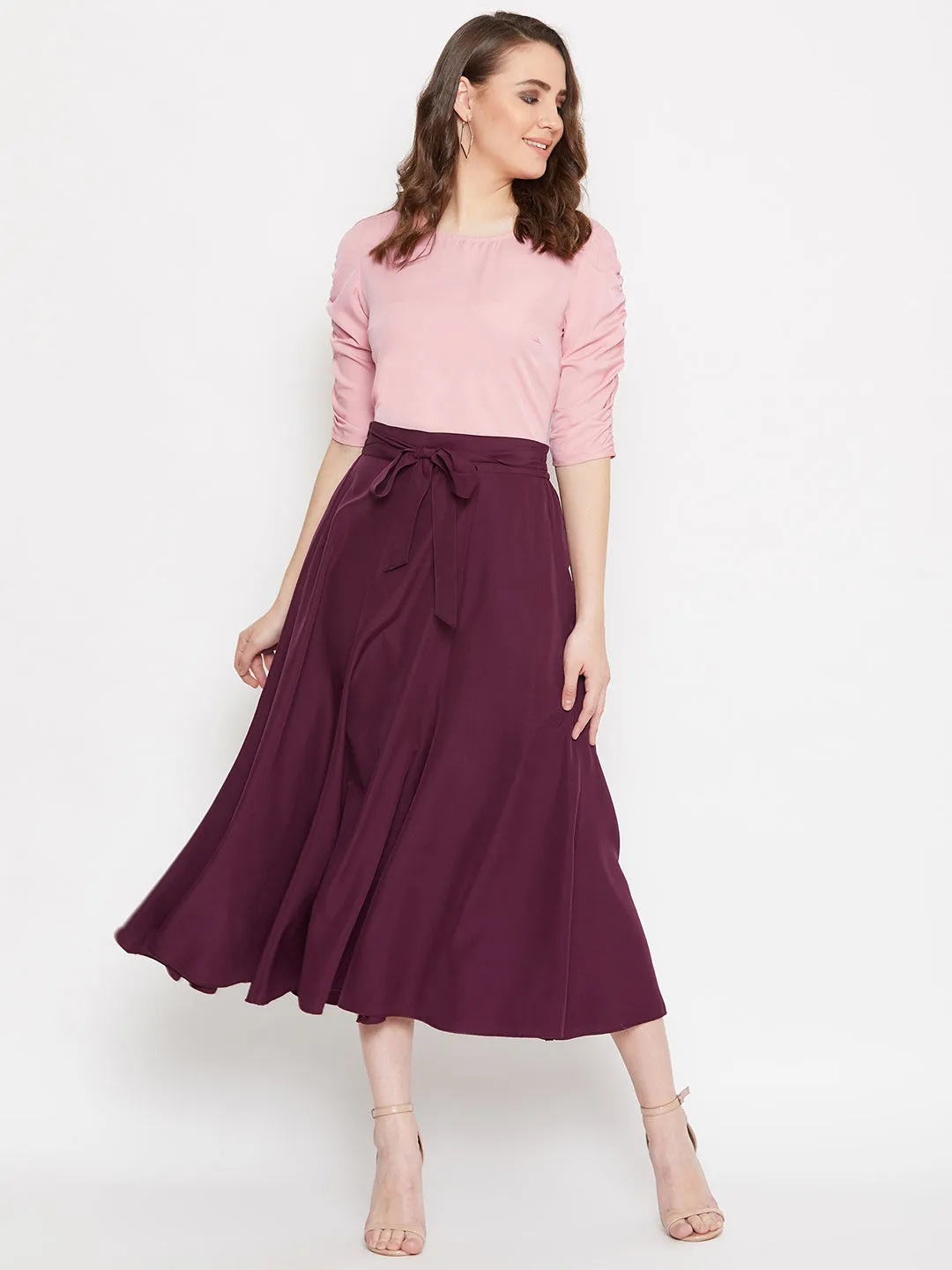 Top  & Skirt Set (Sku- BLMG20284)