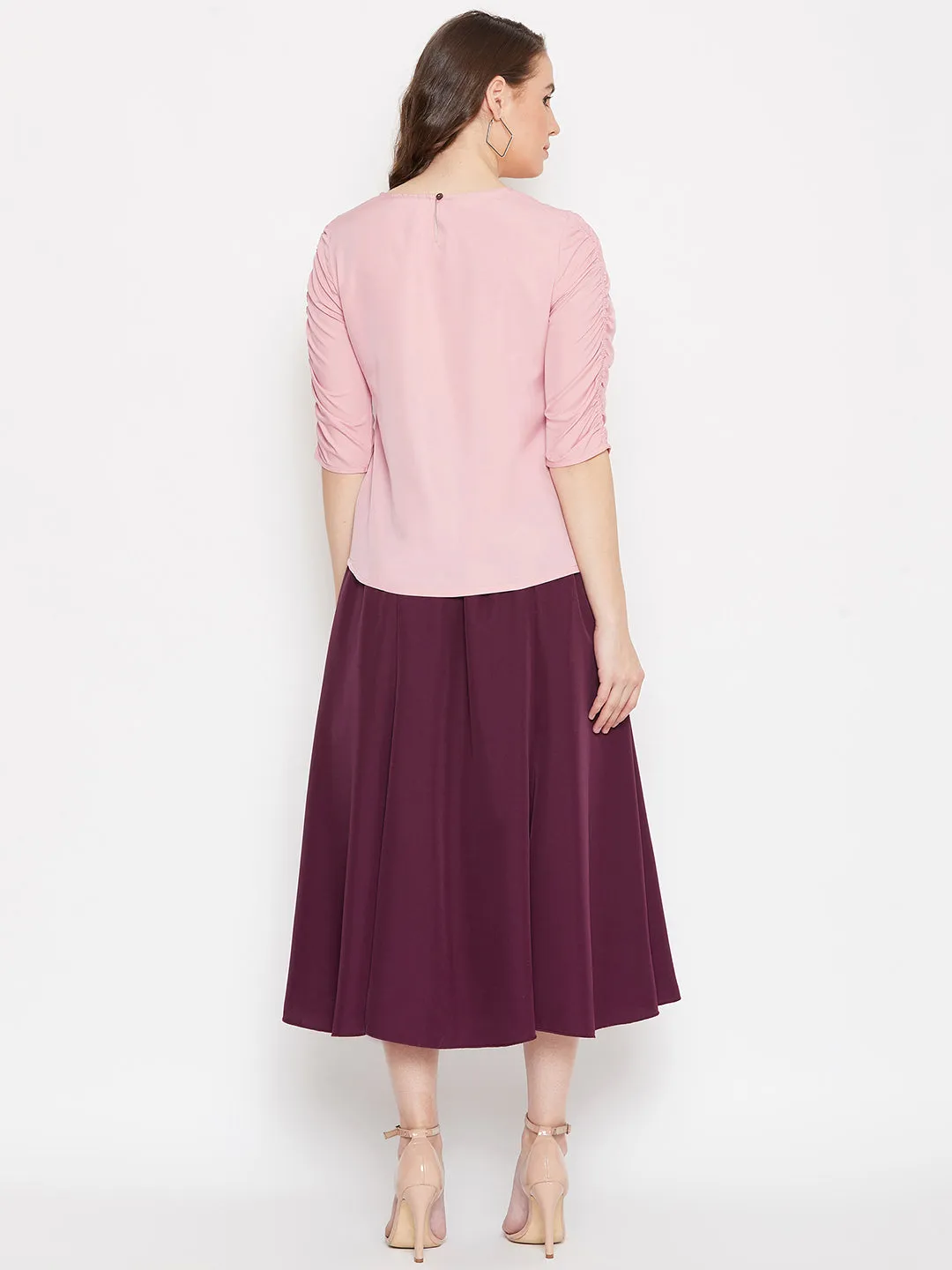 Top  & Skirt Set (Sku- BLMG20284)
