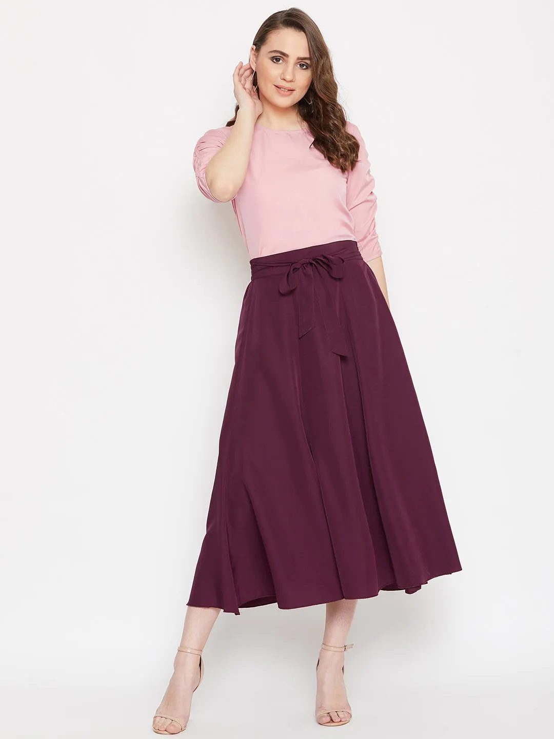 Top  & Skirt Set (Sku- BLMG20284)