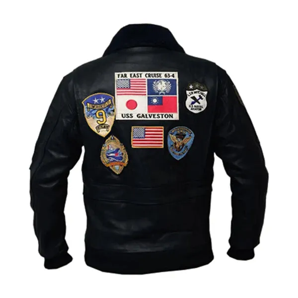 Top Gun Brown Faux Shearling Maverick Bomber Jacket