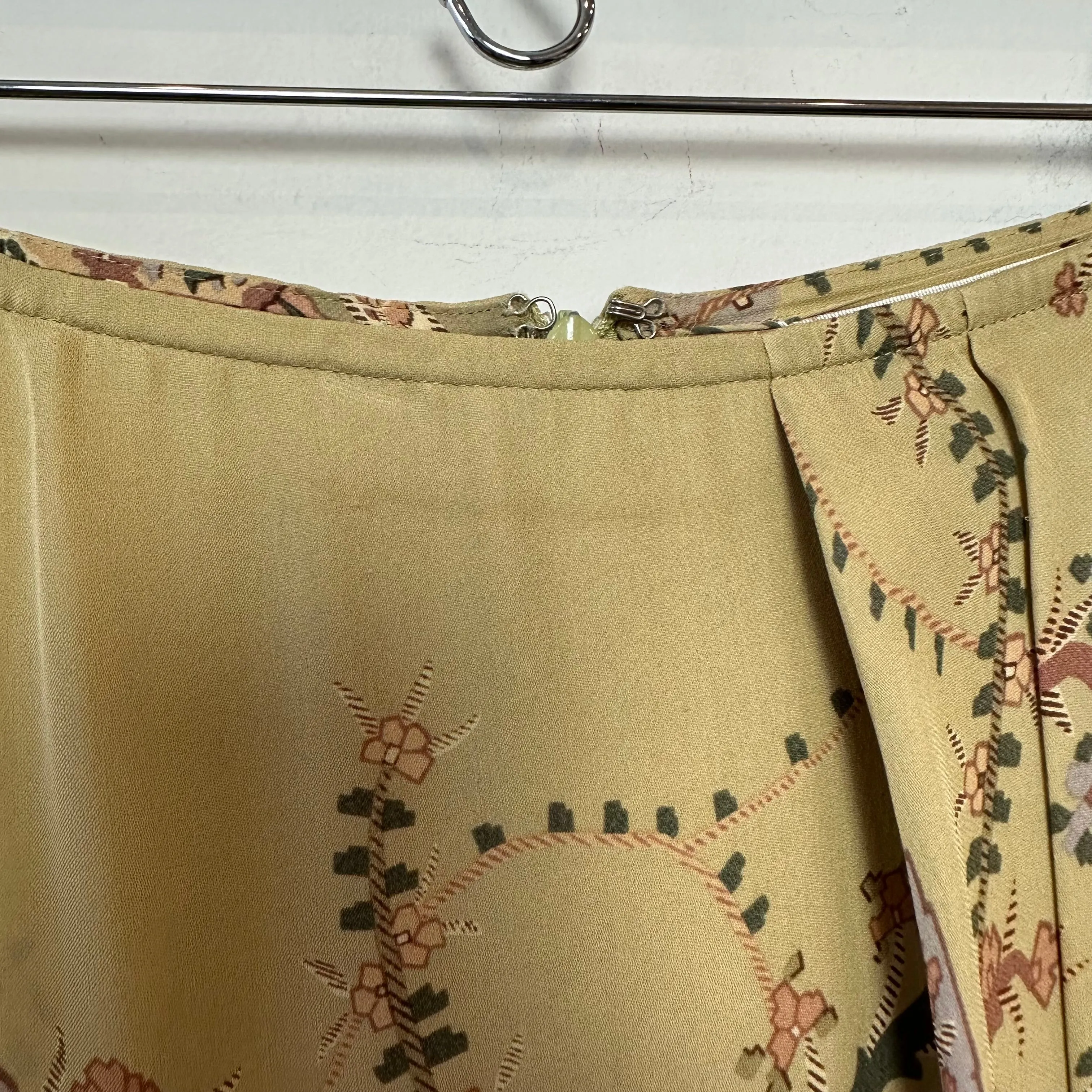 Vintage Carlisle Silk Matching Set Tank Top and Midi Skirt Silk Paisley 6