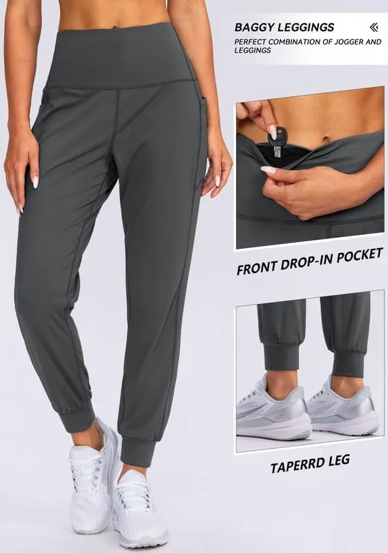 Viodia Women's Joggers with Pockets High Waisted Athletic Workout Yoga Jogger Pants for Women Tapered Sweatpants
