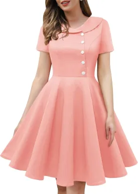 Wedtrend Women's 1950s Vintage Audrey Hepburn Style Cocktail Swing Dresses