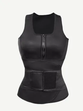Wholesale Neoprene Single Belt Vest Fat Burning Abdominal Control Slimming Waist Trainer