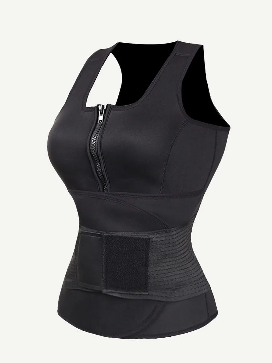 Wholesale Neoprene Single Belt Vest Fat Burning Abdominal Control Slimming Waist Trainer