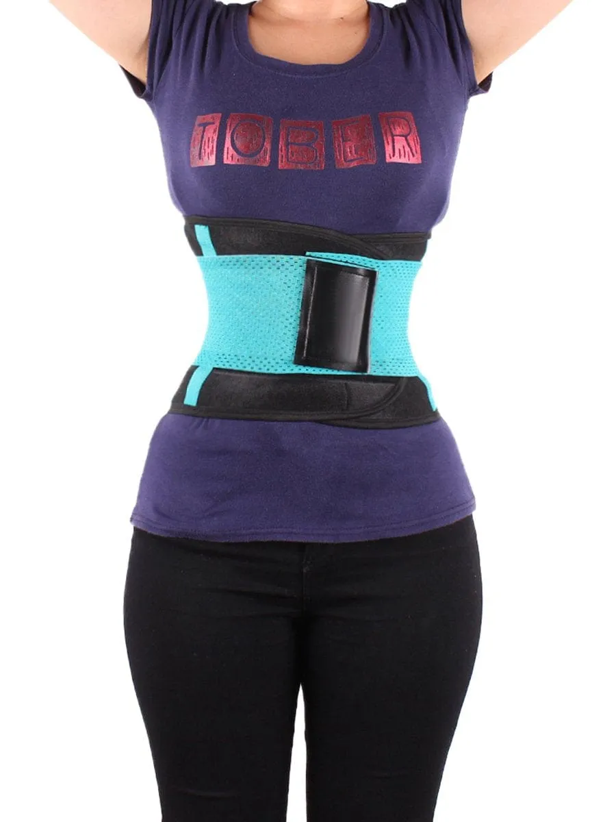 Wholesale Stylish Green Neoprene Waist Trainer Belt Sticker Comfort Revolution