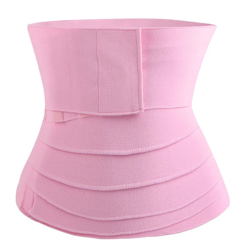Women Latex Elastic Wrap Trimmer Belt 12.5CM Width