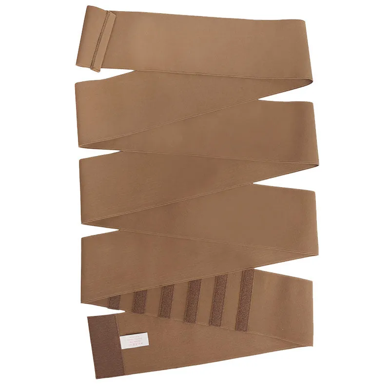 Women Latex Elastic Wrap Trimmer Belt 12.5CM Width