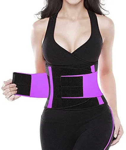Women Waist Trainer Belt Body Shaper Belly Wrap - Trimmer Slimmer Compression Band for Weight Loss Workout Fitness